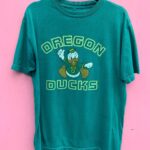 *AS-IS* OVERDYED OREGON DUCKS RETRO GRAPHIC T SHIRT
