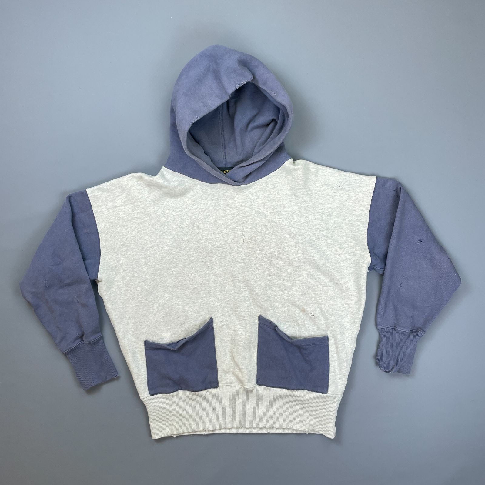product details: *AS-IS* LVC 1950S LEVIS REPLICA COLORBLOCK DOUBLE FRONT POCKET HOODED SWEATSHIRT photo