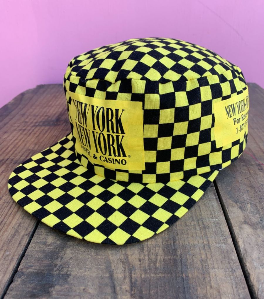 product details: CHECKERED NEW YORK NEW YORK HOTEL AND CASINO PAINTER HAT photo