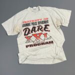 *AS-IS* 1990S D.A.R.E. PROPERTY OF BEAUMONT POLICE DEPT T SHIRT