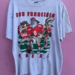AS-IS LOONEY TUNES NFL SAN FRANCISCO 49ERS GRAPHIC T-SHIRT