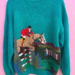 *AS-IS* AMAZING EQUESTRIAN POLO PLAYER KNITTED SWEATER