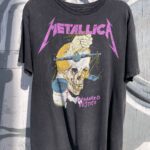 AS-IS REPOP METALLICA DAMAGED JUSTIC GRAPHIC T-SHIRT