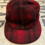 1940S-1950S THICK WOOL PLAID HAT W/ FOLDABLE EAR FLAPS