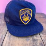 CHP CALIFORNIA HIGHWAY PATROL EMBROIDERED PATCH TRUCKER HAT