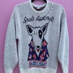 *AS-IS* INSANE!!! SPUDS MACKENZIE BUD LIGHT KNIT PULLOVER SWEATER