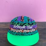 1980S ALLOVER NEON PRINT CORN NUTS PROMO CYCLE HAT