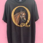 Q HORSE GRAPHIC MADE IN THE USA SINGLE STITCH T-SHIRT
