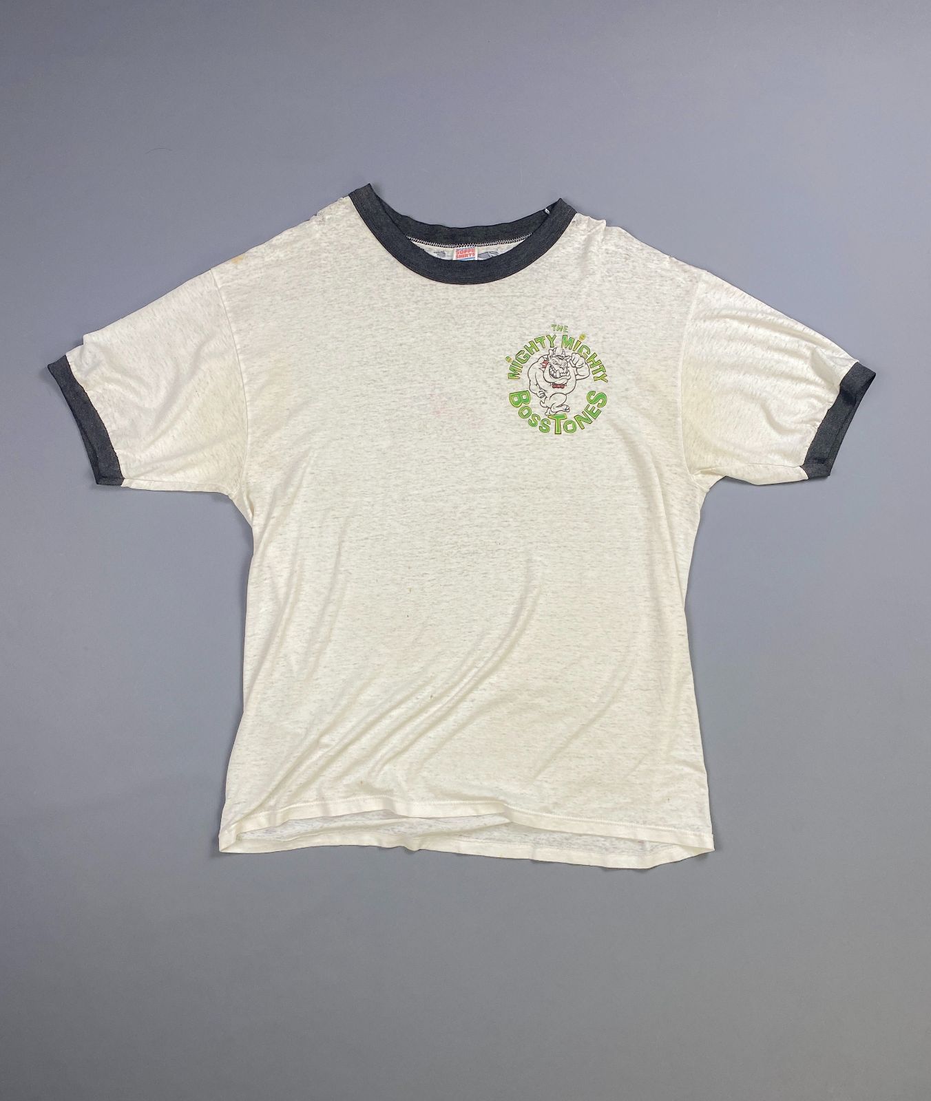 SOFFE SHIRTS *AS-IS* THE MIGHTY MIGHTY BOSSTONES GRAPHIC MADE IN USA T SHIRT in WHITE