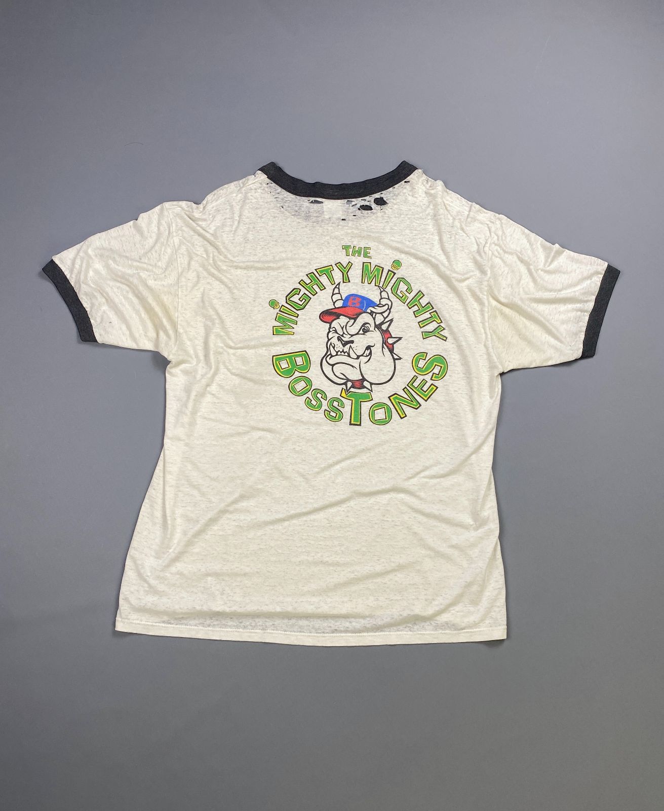 SOFFE SHIRTS *AS-IS* THE MIGHTY MIGHTY BOSSTONES GRAPHIC MADE IN USA T SHIRT in WHITE