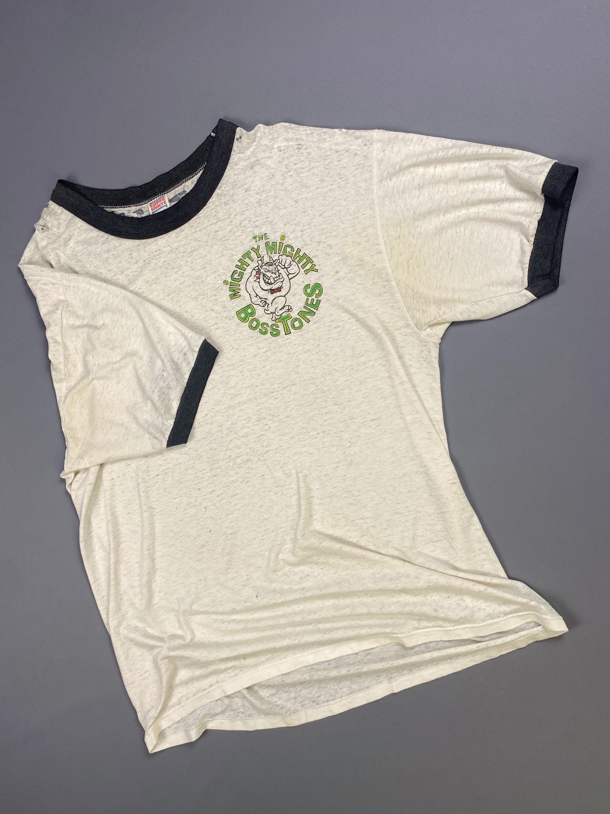SOFFE SHIRTS *AS-IS* THE MIGHTY MIGHTY BOSSTONES GRAPHIC MADE IN USA T SHIRT in WHITE