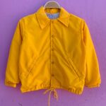 DEADSTOCK YOUTH NYLON BUTTON UP COACHES JACKET