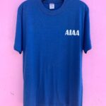 AIAA THE REAL STUFF FIGHTER JET GRAPHIC SINGLE STITCH T-SHIRT