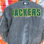 NFL GREENBAY PACKERS MINERAL WASH BUTTON UP JACKET