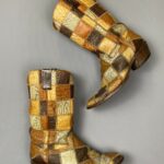 RAD! 1970S LEATHER PATCHWORK COWBOY BOOTS MADE IN MEXICO
