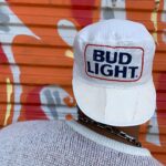 *AS IS* BUD LIGHT LINEN PAINTERS CAP MADE IN THE USA