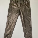 KILLER!! BUTTERY LEATHER JOGGERS CINCHED CUFFS