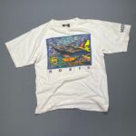 AS-IS HOBIE FUNKY NEON 80S STING RAY GRAPHIC T-SHIRT