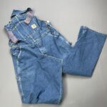 AS-IS DISTRESSED PATCHED UP CARHARTT DENIM OVERALLS