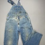 AS-IS OSH KOSH PATCHED UP DENIM OVERALLS