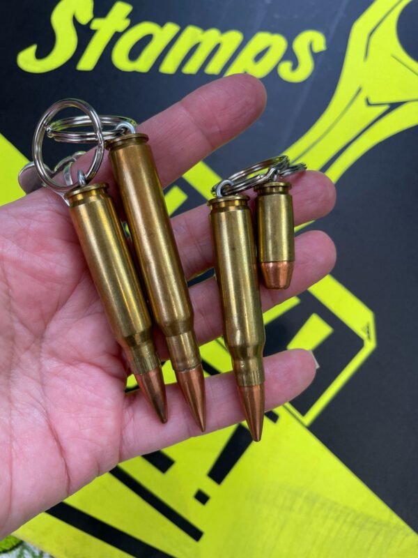 BRASS & COPPER BULLET KEYCHAIN - SMALL