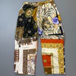 SILKY SCARF PATCHWORK BEACH PANTS TIGER & TRAIN