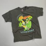 1993 JIMMY BUFFETT NEON GRAPHIC CHAMELEON CARAVAN TOUR SINGLE STITCH T-SHIRT
