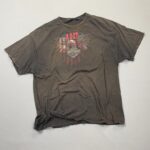 *AS-IS* SUPER SUN-FADED HD MOTORCYCLES EAGLE USA FLAG FADED SPEEDWAY HARLEY DAVIDSON CONCORD GRAPHIC T SHIRT