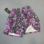 PURPLE MAGENTA DEADSTOCK NWT 1990S COTTON WORKOUT SHORTS W/ POCKETS