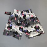 GRAY MAGENTA MEMPHIS DEADSTOCK NWT 1990S COTTON WORKOUT SHORTS W/ POCKETS