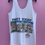 AS-IS SALTY DOG BEACH PARTY GRAPHIC TANK TOP