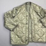QUILTED MILITARY LINER SAGE GREEN JACKET OPEN ARMPITS