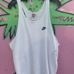 CLASSIC GRAY TAG EMBROIDERED NIKE TANK TOP