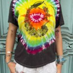 TIEDYE GRATEFUL DEAD BOOTLEG SINGLE STITCHED TSHIRT – SO GLAD YOU MADE IT