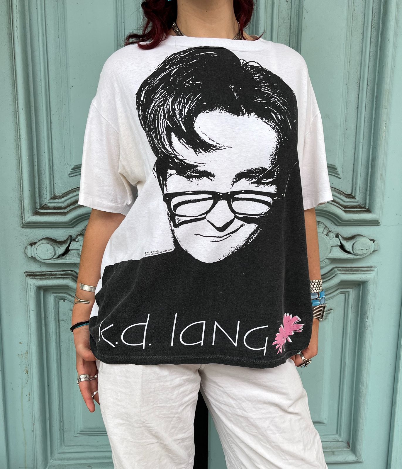 Kd Lang Ingenue Tour 1992 Signed Double Sided Face Graphic Single Stitch T  Shirt As-is | Boardwalk Vintage