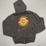 AS-IS HARLEY DAVIDSON ZIP UP HOODED SWEATSHIRT KEYSTONE INDIANAPOLIS