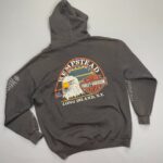 HARLEY DAVIDSON ZIP UP HOODED SWEATSHIRT HEMPSTEAD LONG ISLAND NY