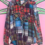 CUTE LITTLE MADRAS PATCHWORK FLANNEL SHIRT