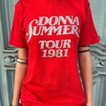 DONNA SUMMER METALLIC SILVER 1981 SUMMER IS BACK TOUR MERCH T SHIRT