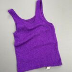 1980S CROPPED STRETCHY KNIT TANK TOP