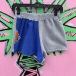 NEW YORK KNICKS HALFIE SPLICED REPURPOSED ATHLETIC SHORTS