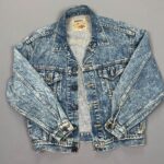 CUTE 1980S SMALL FIT ACID WASH DENIM JACKET JAPANESE BRAND