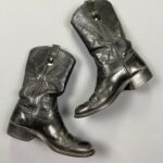 BEAUTIFUL WELL OILED SHINY LEATHER RANCHER BOOTS