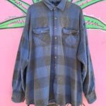 AS-IS FADED LONG SLEEVE BUTTON UP FLANNEL