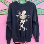 SUPER SOFT SKELETON GRAPHIC PULLOVER SWEATSHIRT