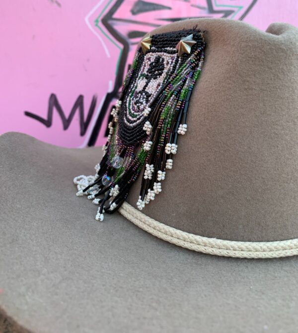 COWBOY HAT W/ FUNKY METAL EMBELISHMENTS