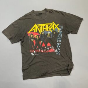 1987 ANTHRAX IM THE MAN TOUR T-SHIRT in BLACK