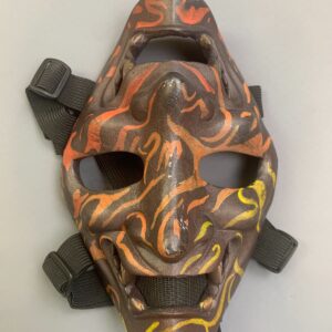 Photo detail:HAND PAINTED ONI WARRIOR REVERSIBLE MASK