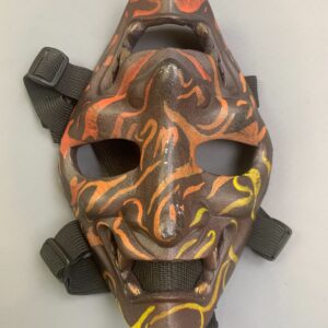 Photo detail:HAND PAINTED ONI WARRIOR REVERSIBLE MASK