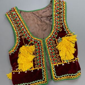 Photo detail:AMAZING! VELVET & BEADED VEST W/ TASSELS SATIN LINED